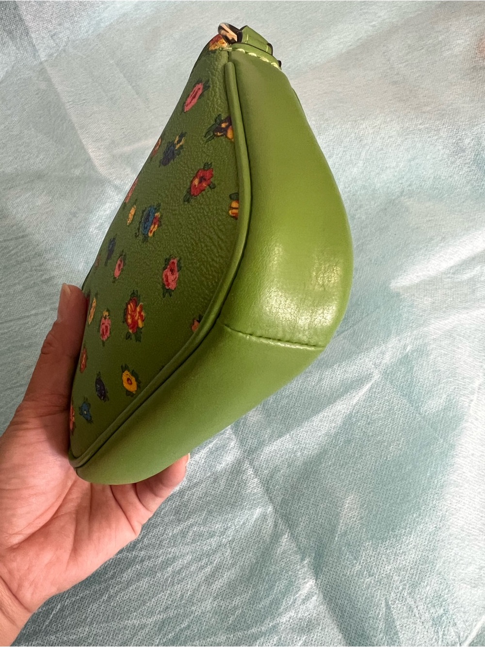 Coach Nolita 19 Green Floral Women’s handbag - Picture 7 of 14